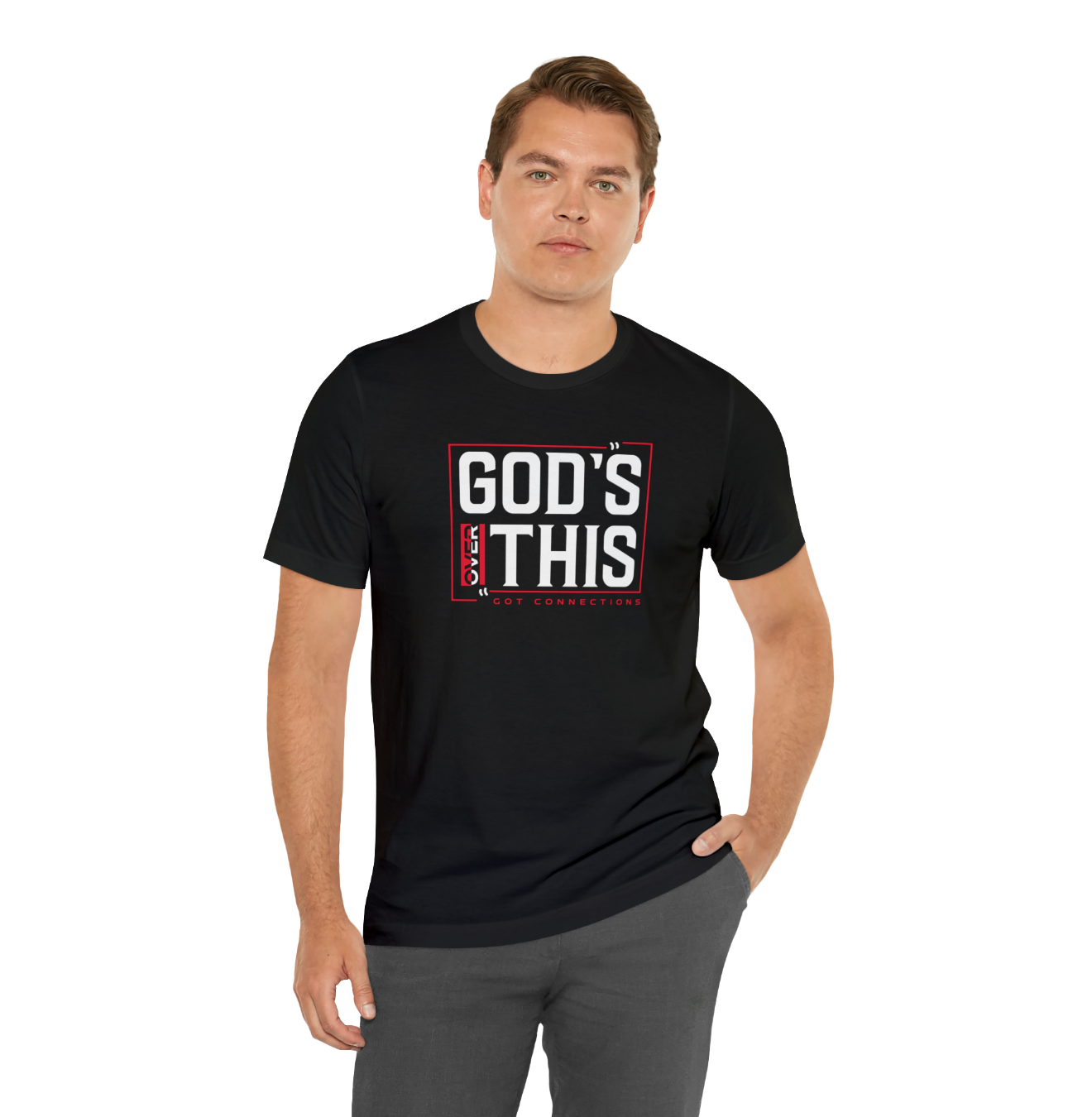 God’s Over This- WhiteNRed  Premium T-Shirt