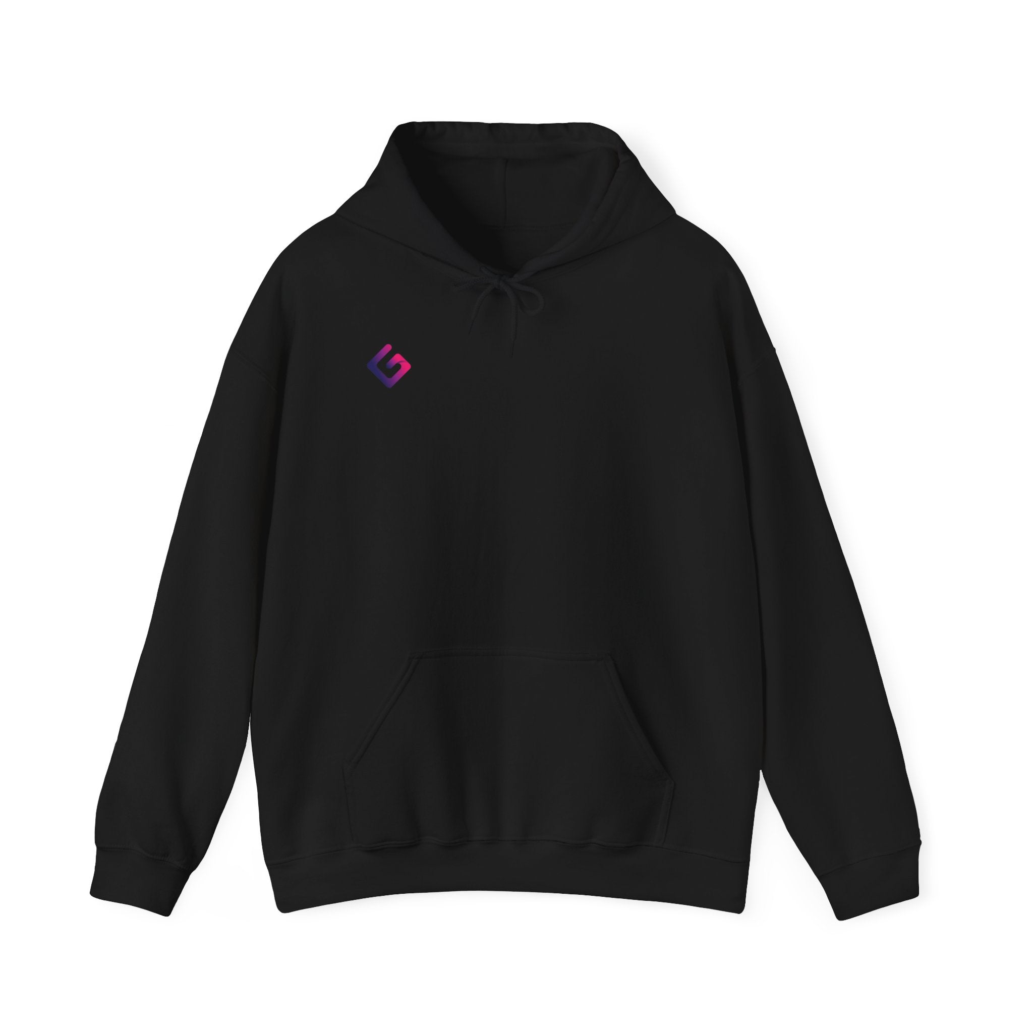GCv4 Black Unisex Heavy Blend™ Hooded Sweatshirt