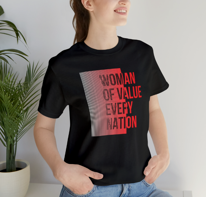 Women of Value Every Nation Black N Red Premium T-Shirt